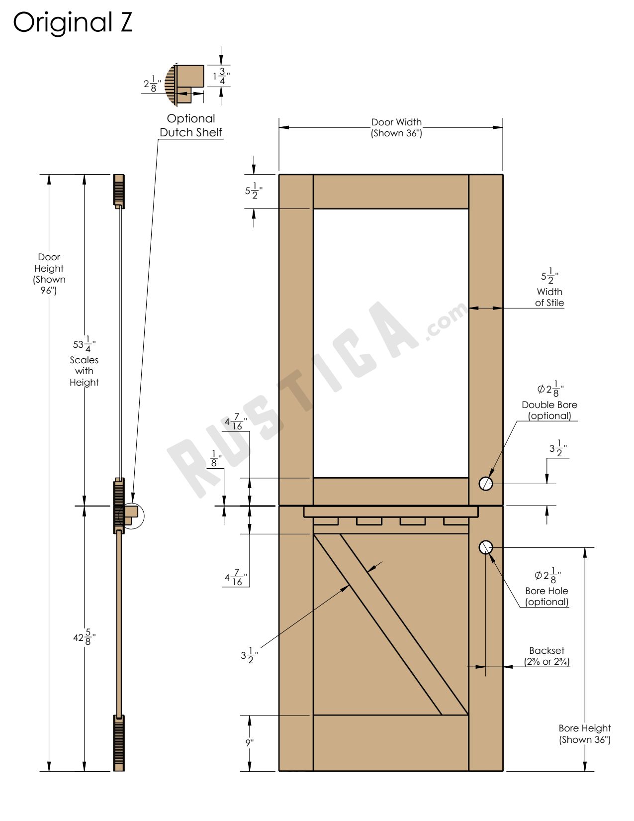Original Z Exterior Dutch Door